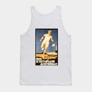 OLYMPICS Olympiade 1928 Amsterdam Netherlands Sports Meet Vintage Travel Tank Top